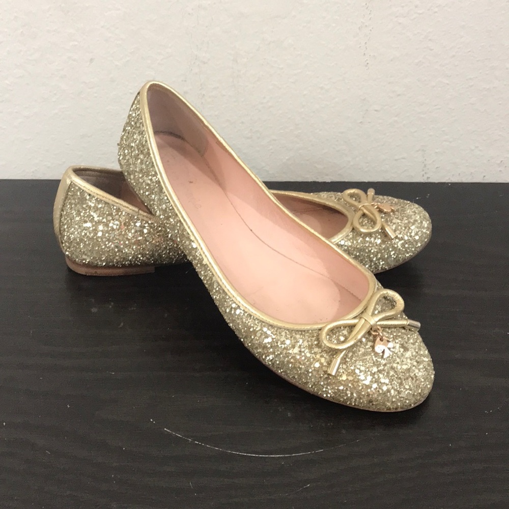 Kate Spade Glitter flats size 8M